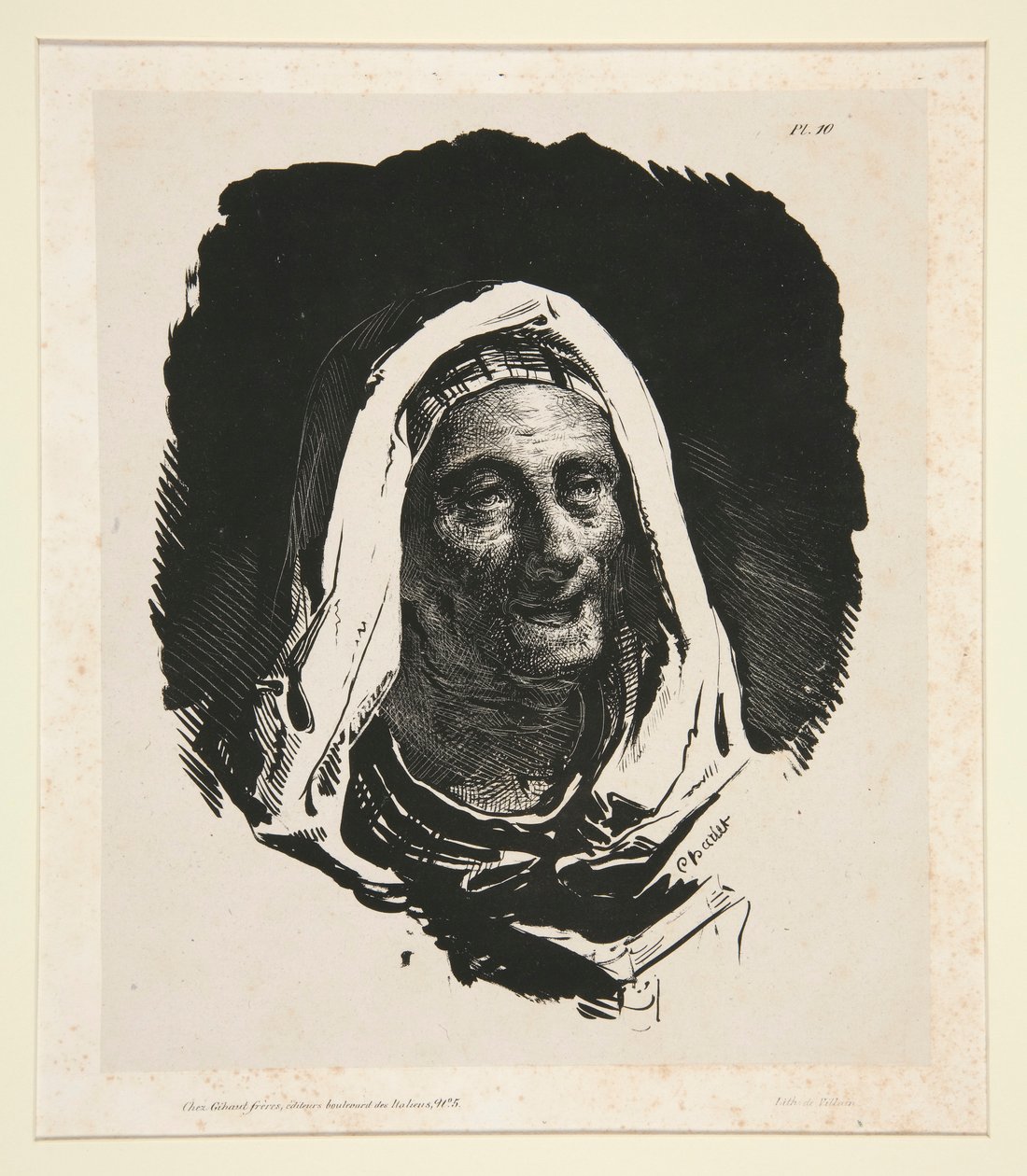 Tête de Vieille Femme von Nicolas Toussaint Charlet