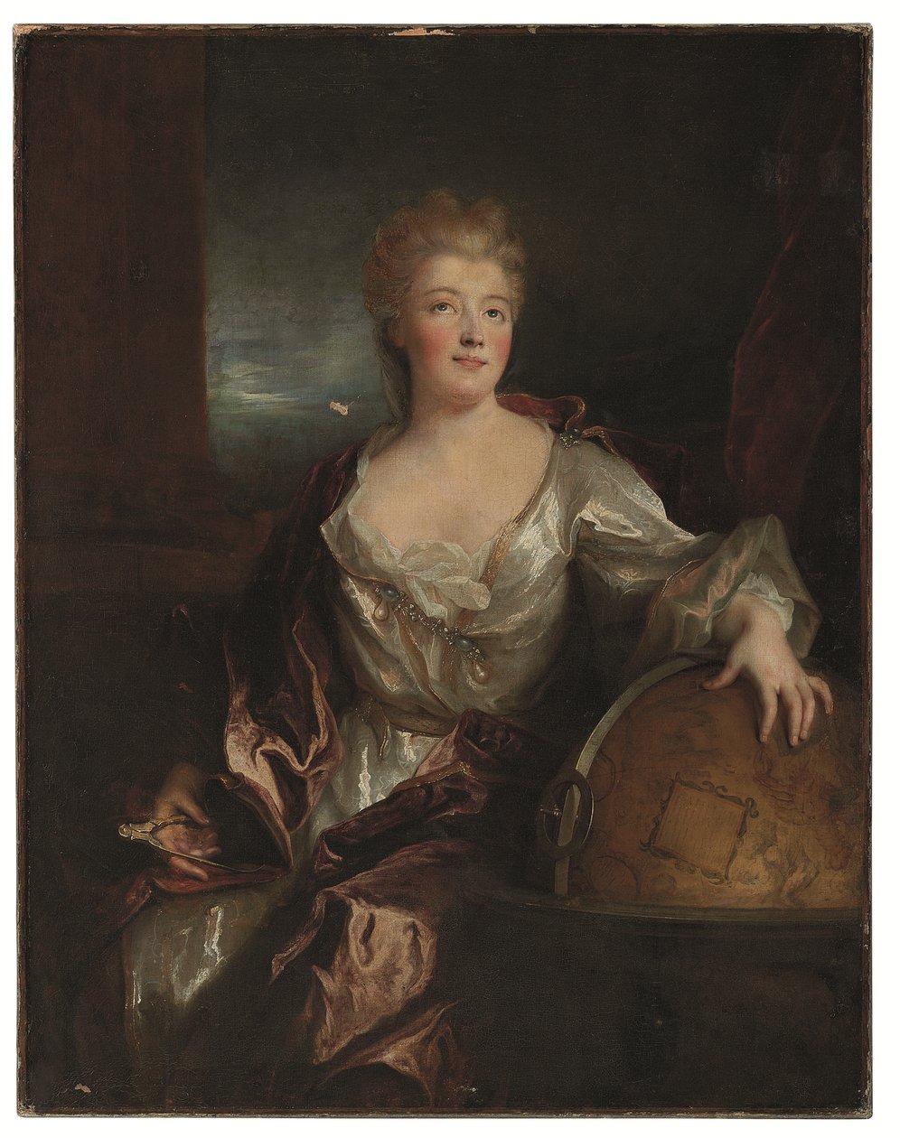 Porträt von Gabrielle-Émilie le Tonnelier de Breteuil, Marquise du Châtelet von Nicolas de Largillière