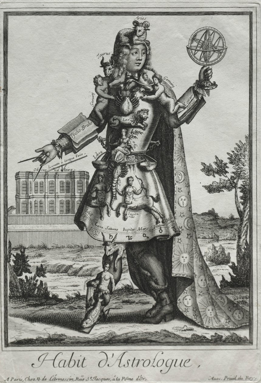 Fantasievolle Kostüme: Kostüm des Astrologen, um 1690 von Nicolas de Larmessin II