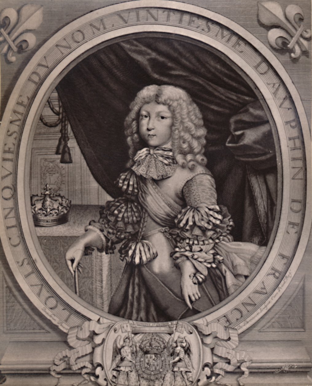 Ludwig von Frankreich, Grand Dauphin, als Kind, 17. Jahrhundert von Nicolas de Larmessin II