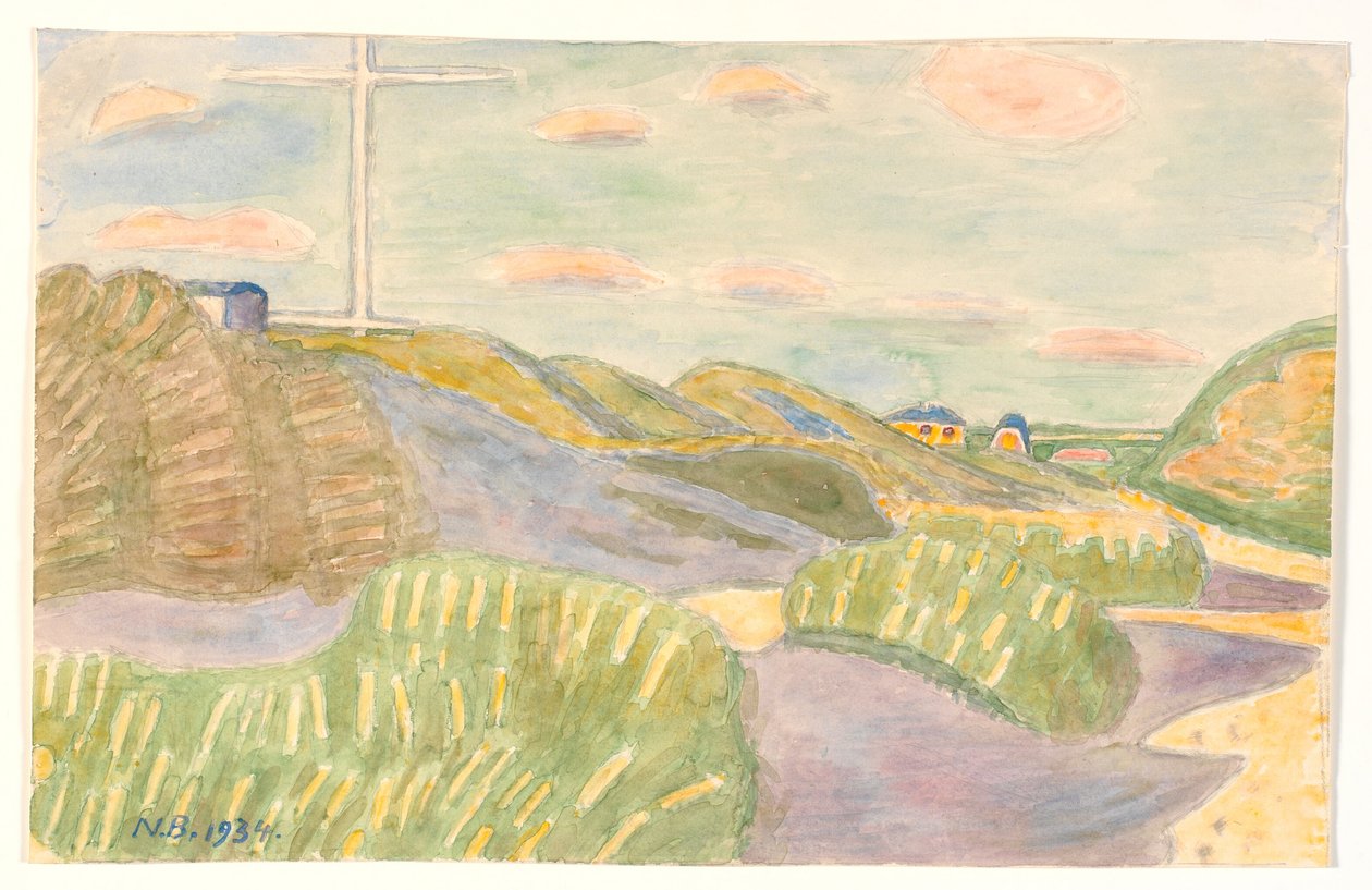 Von der Vejlby-Klippe. Aussicht ins Landesinnere von Niels Jakob Jakobsen Bjerre