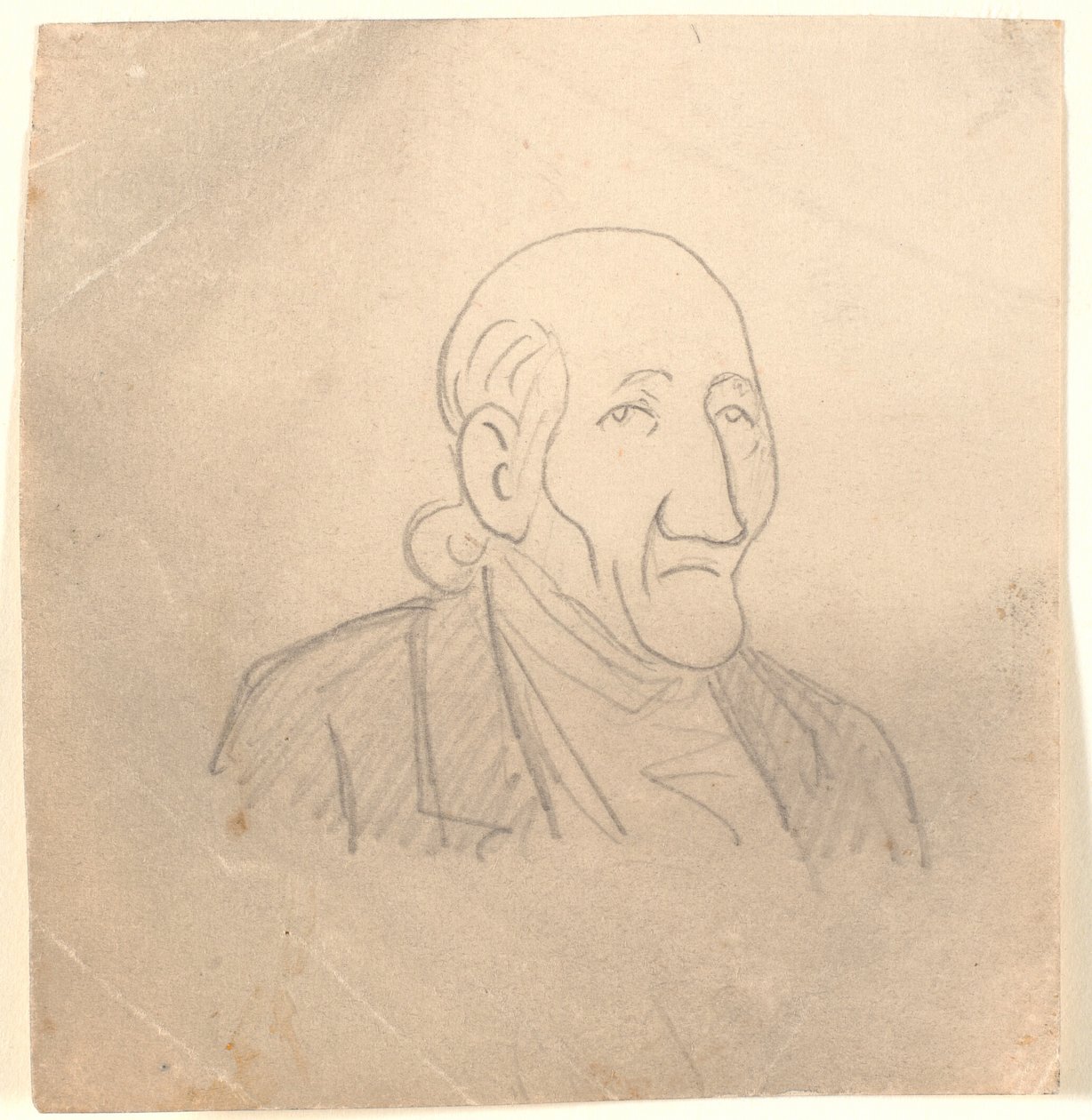 Karikatur eines alten Porträts von Niels Skovgaard