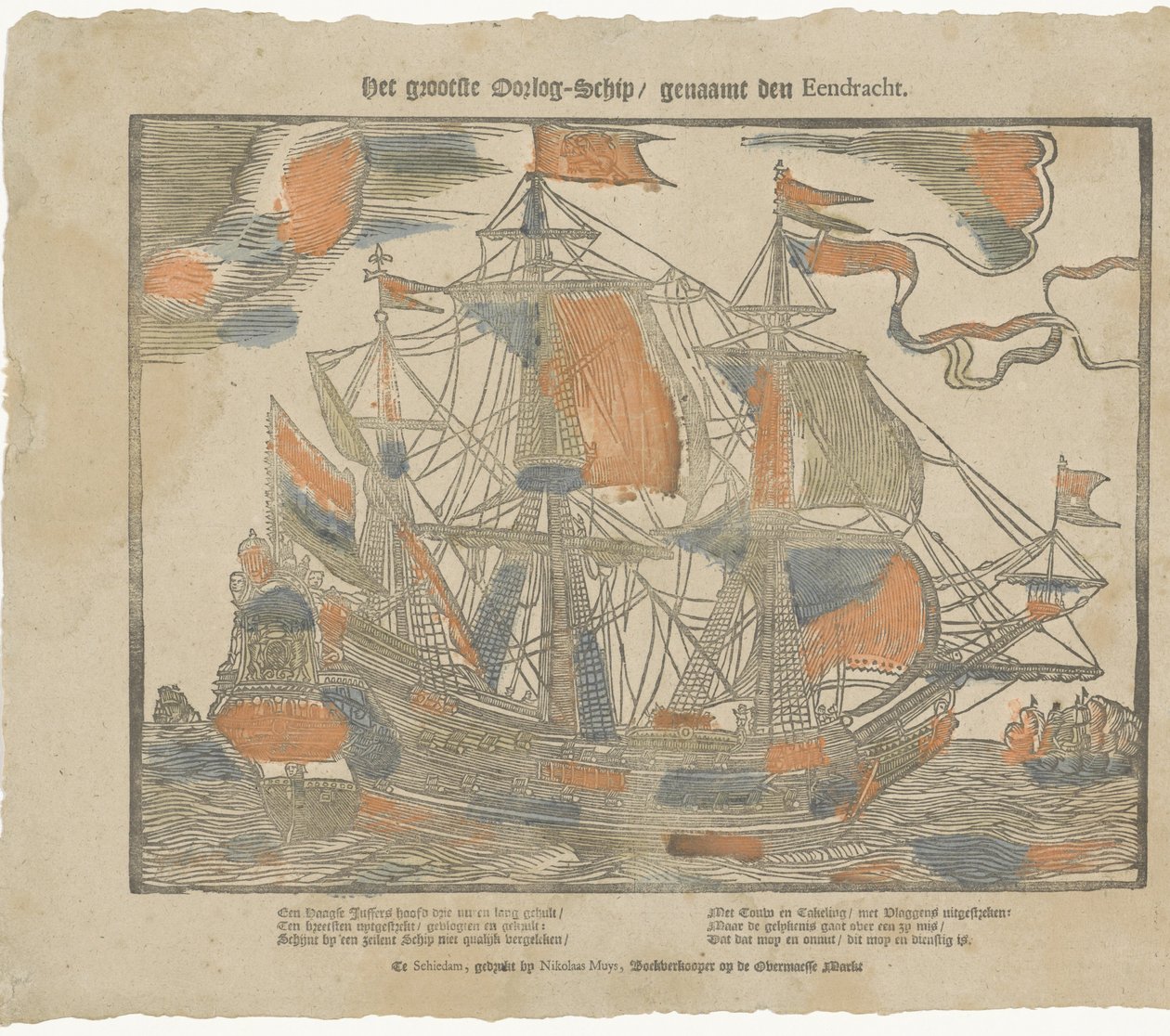 Das größte Kriegsschiff / genannt die Eendracht von Nikolaas Muys