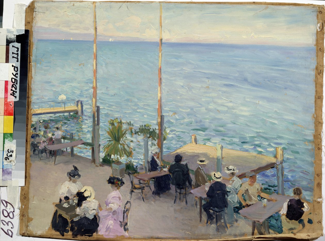 Der Genfersee, Café von Nikolai Alexandrovich Klodt