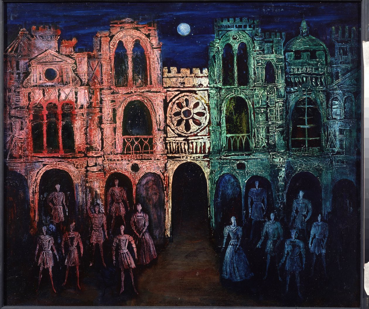 Bühnenbild für das Stück Romeo und Julia von William Shakespeare, 2002 von Nikolai Konstantinovich Agafonov