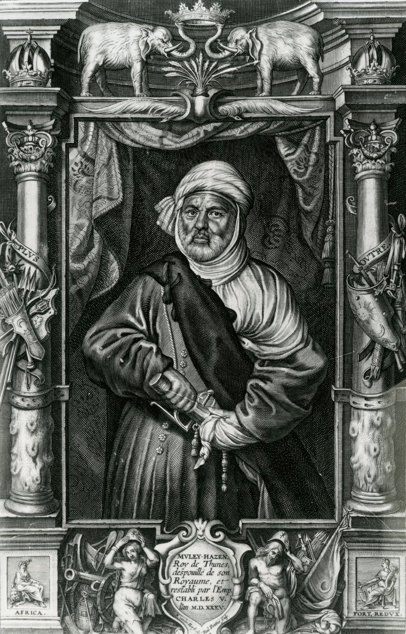 Abu l-Hasan Ali, auch genannt Muley Hacén, 1535 von Nikolaus van der Horst