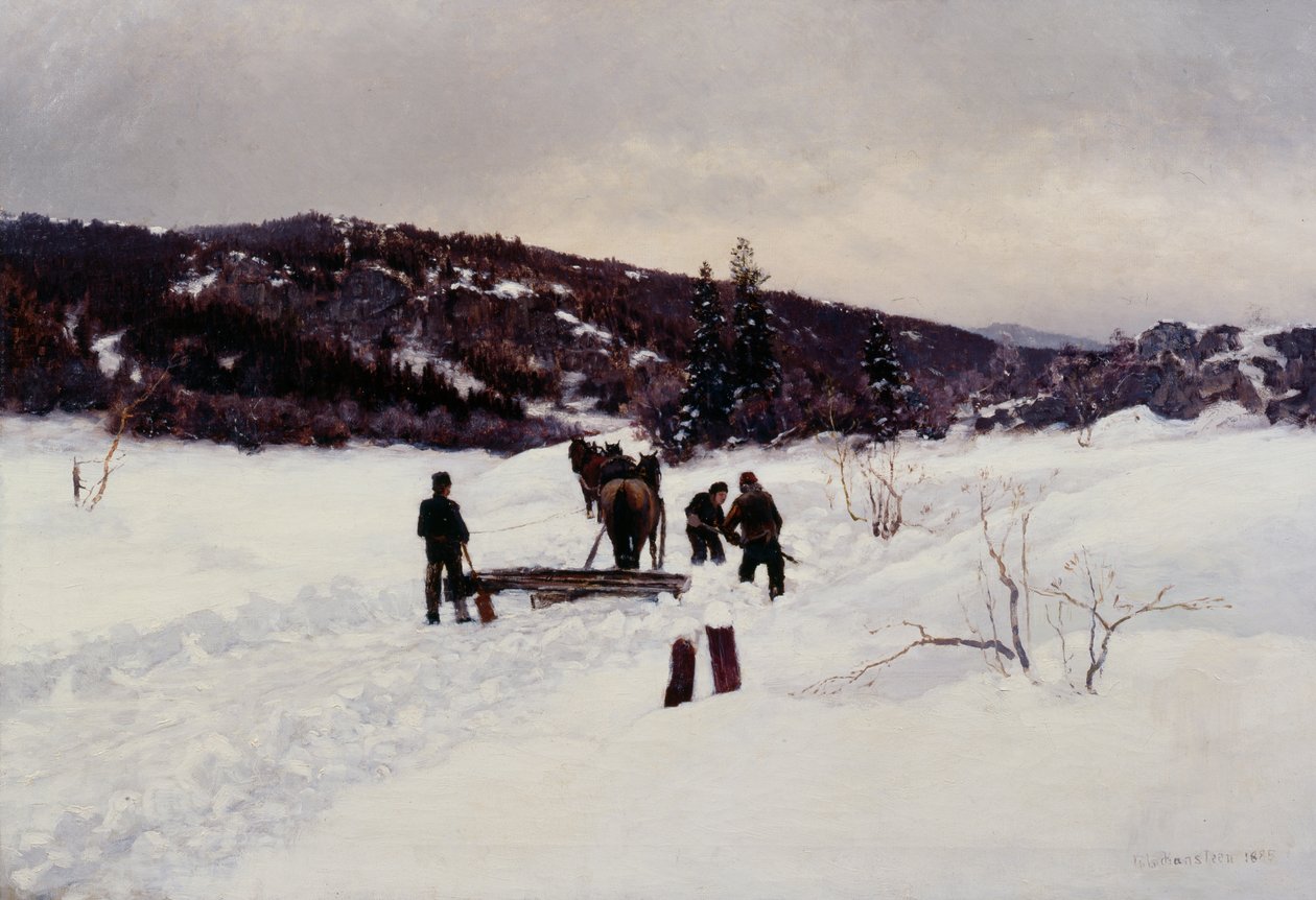 Schnee räumen von Nils Hansteen