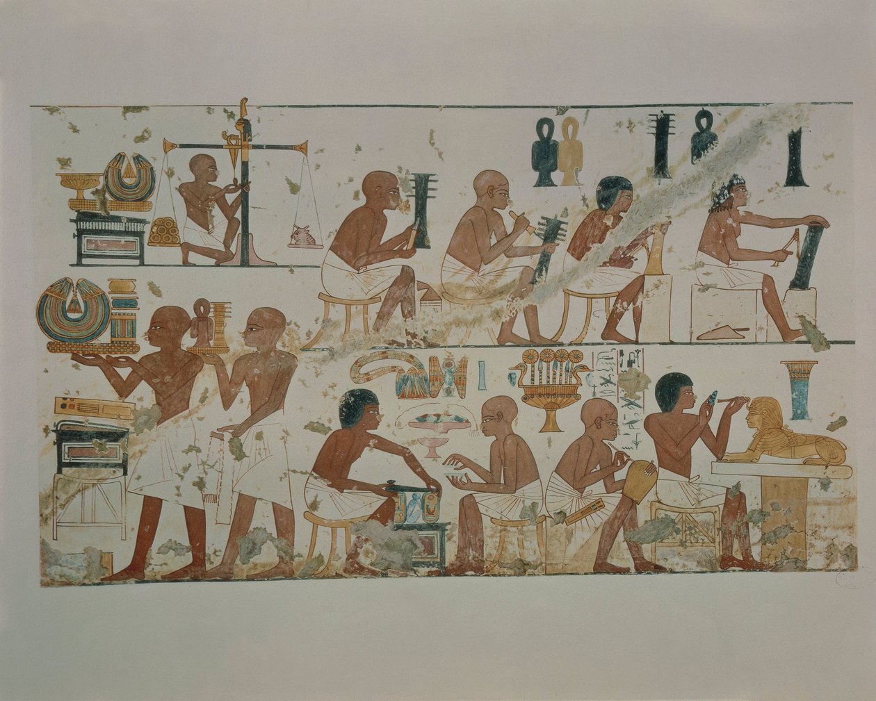 Altägyptische Malerei von Nina de Garis Davies