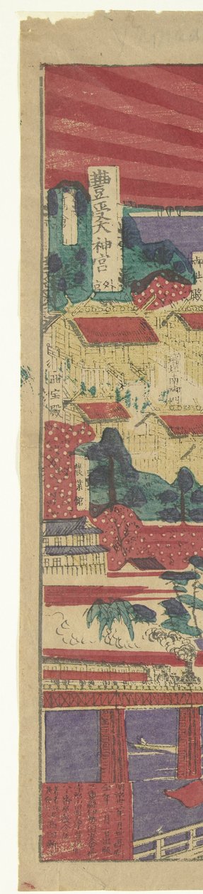 Routenkarte zu den berühmten Orten in Ise von Nishida Shinshichi