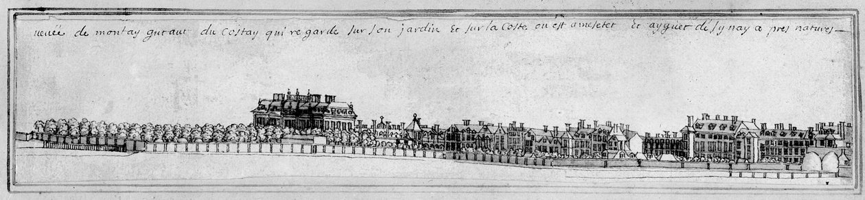 Montagu House, ca. 1700 (Feder und Tinte) von Noel Gasselin
