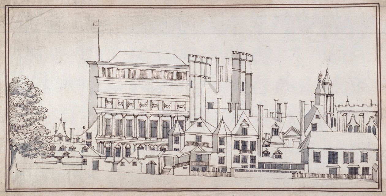Whitehall mit dem Holbein-Tor und Inigo Jones