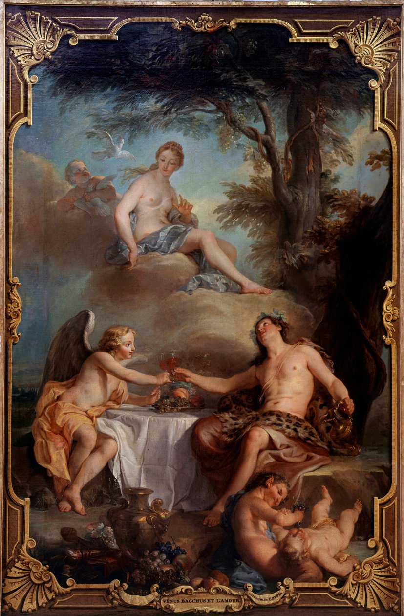 Venus, Bacchus und Amor von Noel Nicholas Coypel