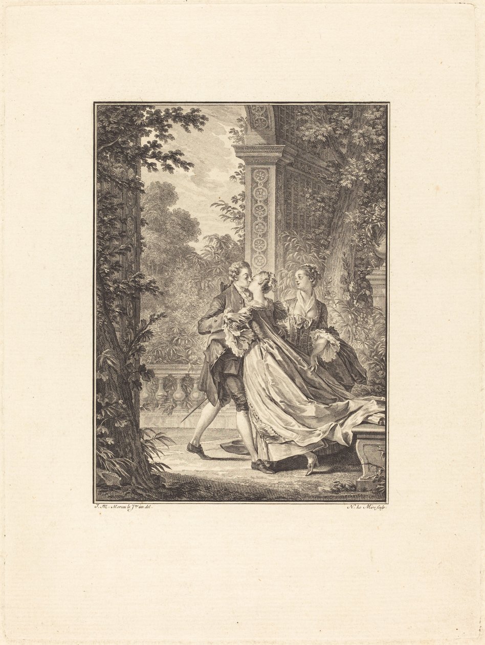 Ohne dieses Geheimnis zu verstehen von Noël Le Mire after Jean Michel Moreau
