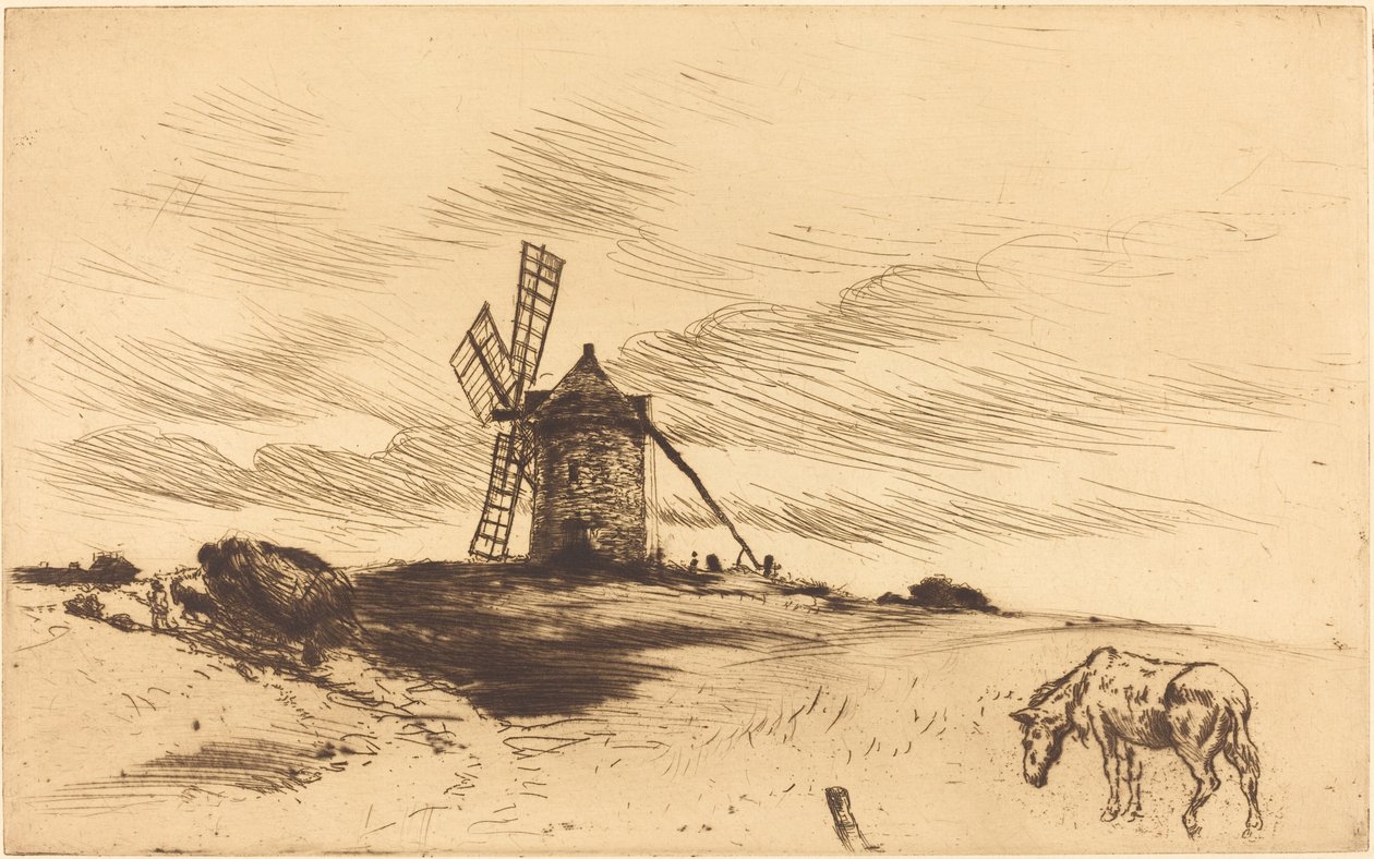 Die Mühle von Saint Jacut von Norbert Goeneutte