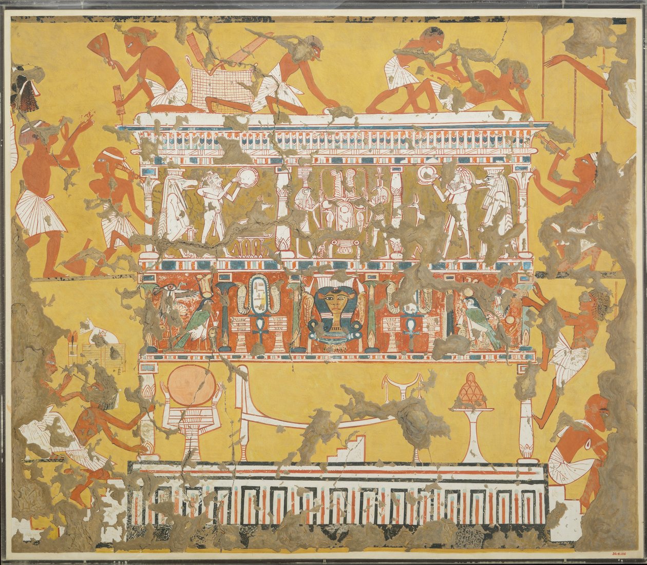 Bau eines Katafalks, Grab des Ipuy, ca. 1279–1213 v. Chr. von Norman de Garis Davies