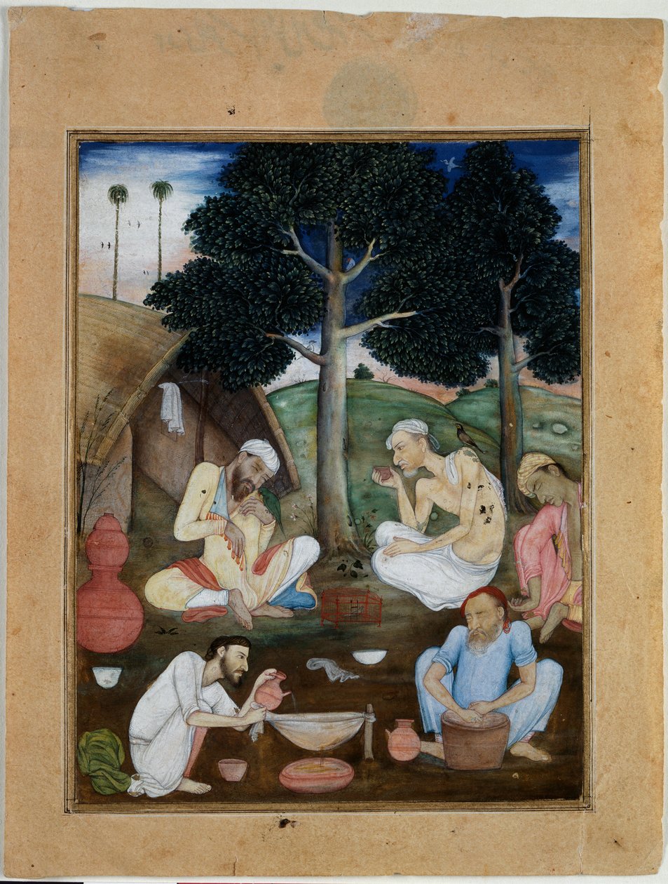 Gruppe von Bhang-Süchtigen, ca. 1600 von North Indian School