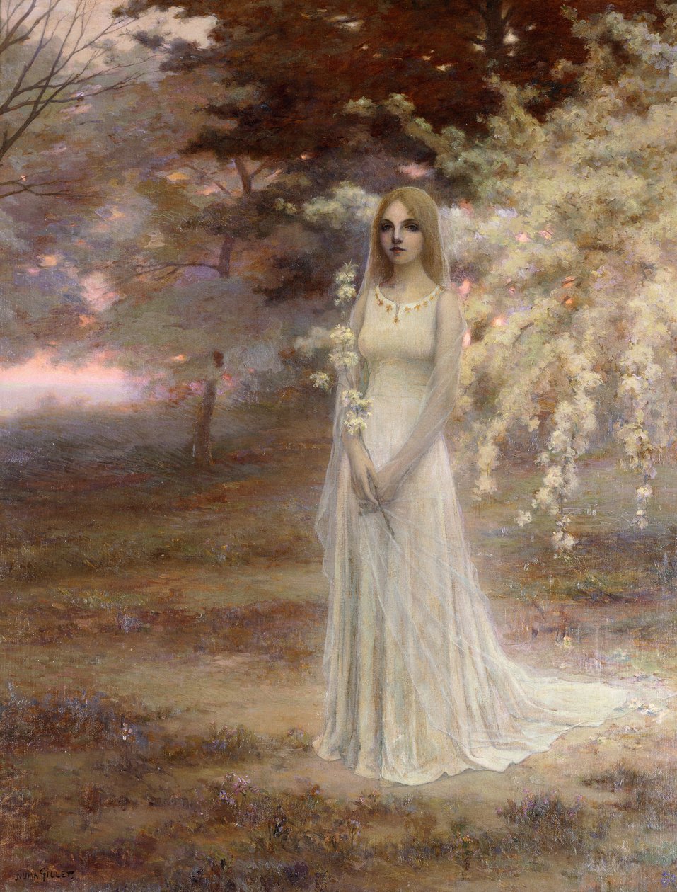 Nebliger Morgen von Numa Francois Gillet
