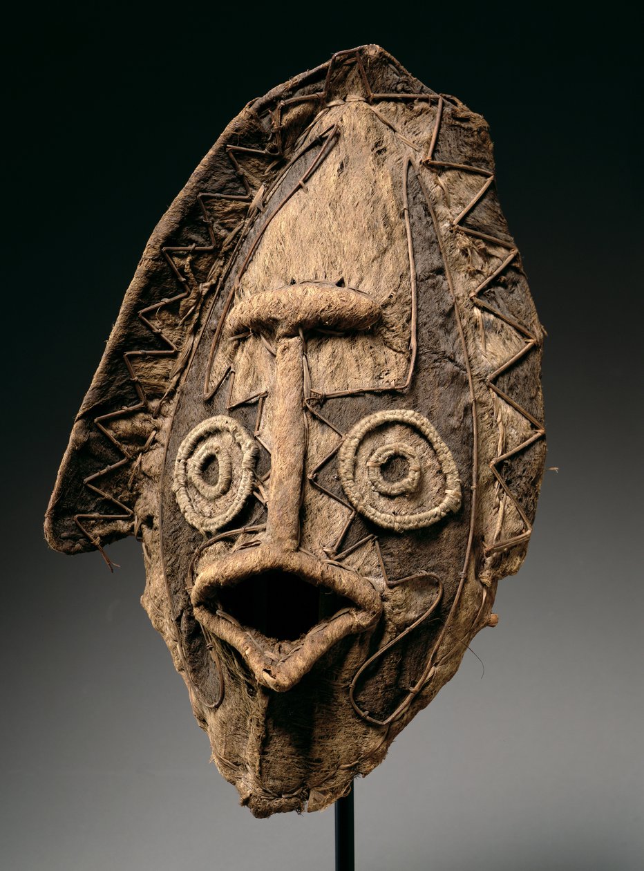 Tapan-Maske, aus der Elema-Region des Papuanischen Golfs, Papua-Neuguinea, Ozeanien (Mischtechnik) von Oceanic