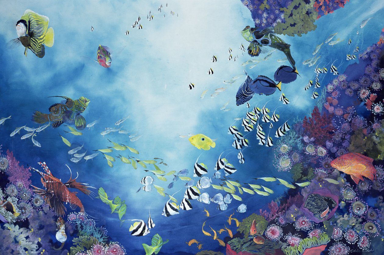 Unterwasserwelt III, 2002 von Odile Kidd