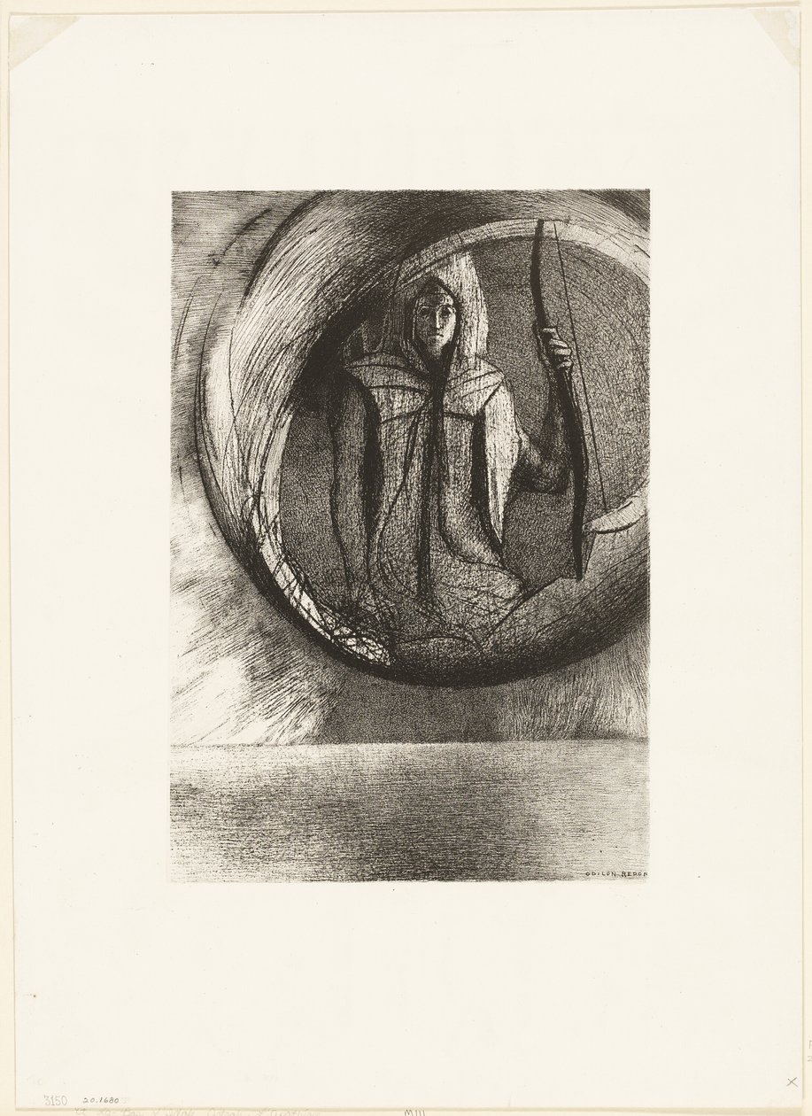 Und darüber hinaus, das Astralidol, die Apotheose, Platte 2 von 6 von Odilon Redon