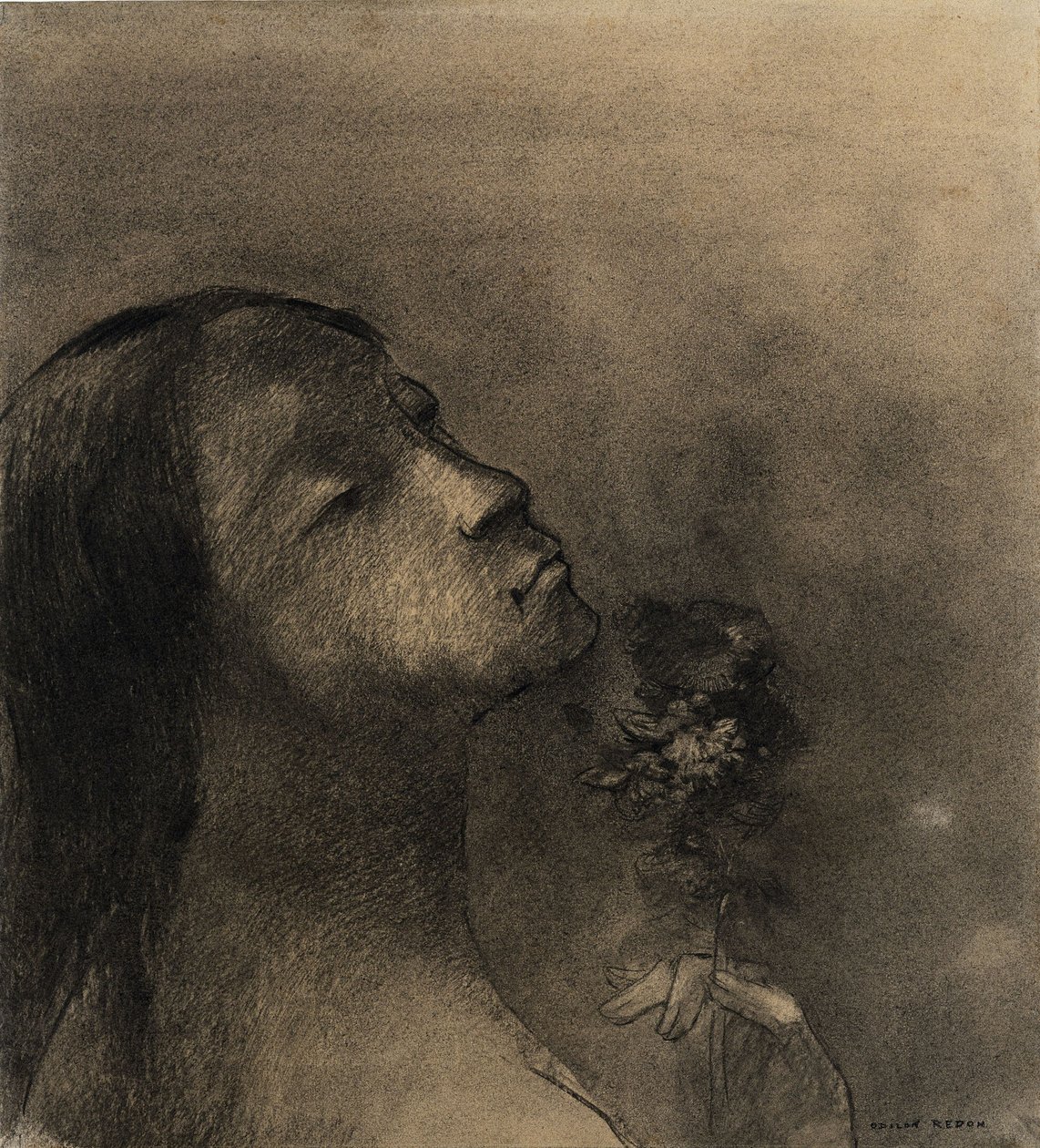 Blume des Bösen von Odilon Redon