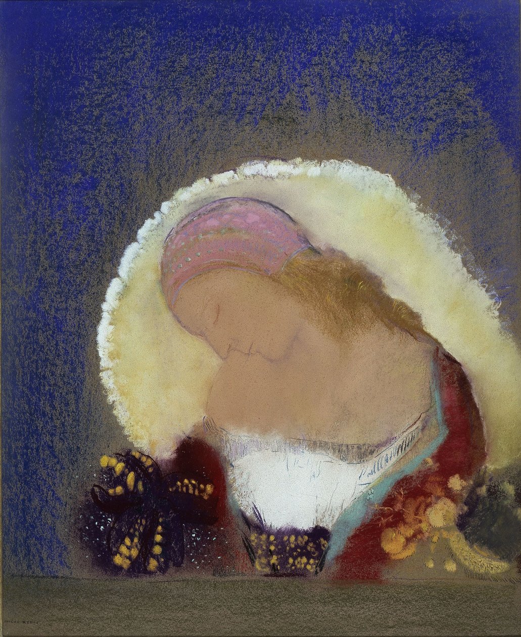 Erleuchtete Blume von Odilon Redon