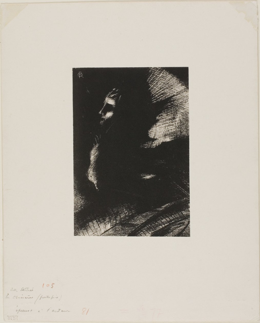 Frontispiz für Les Chimères von Jules Destrée von Odilon Redon