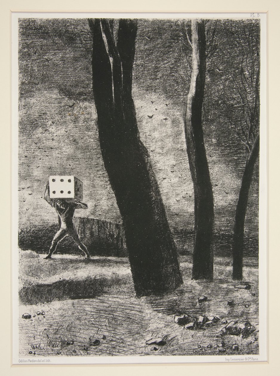 Le Joueur (Der Spieler), aus dem Portfolio Dans le rêve (Im Traum) von Odilon Redon