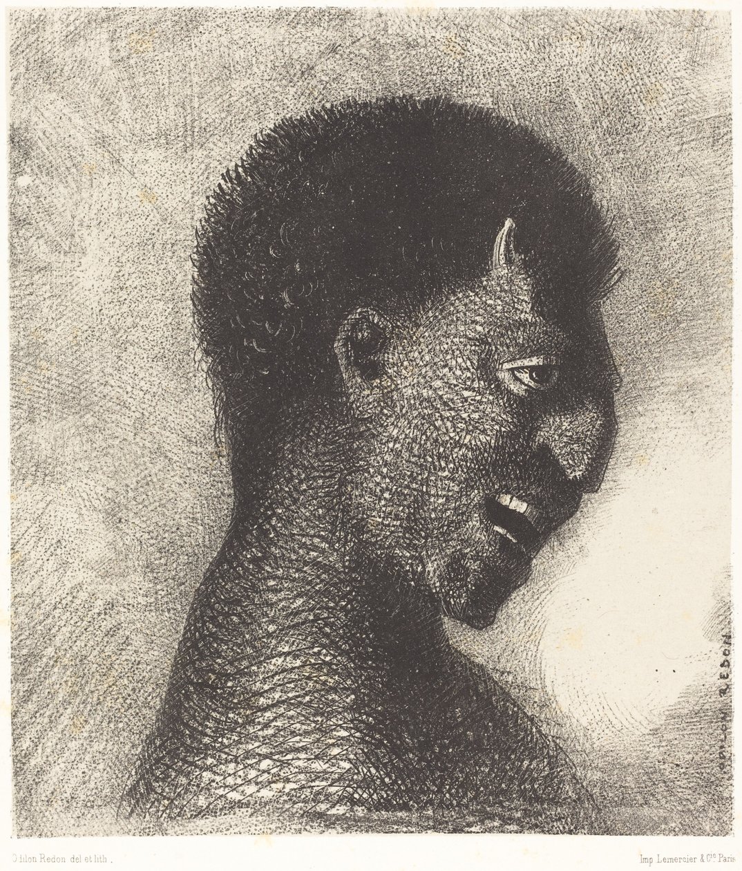 Der Satyr mit dem zynischen Lächeln von Odilon Redon