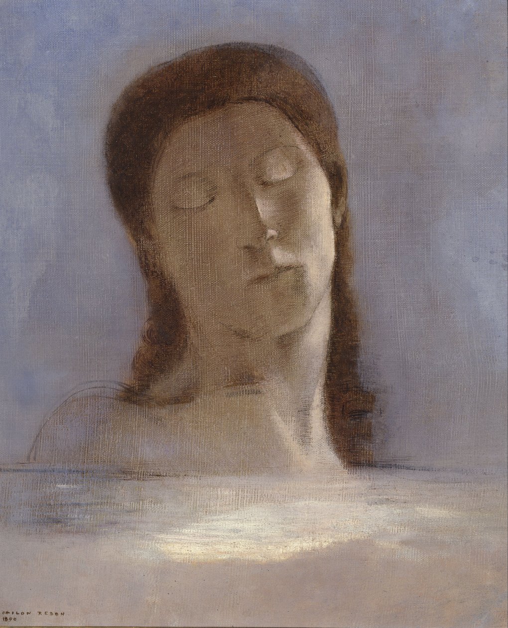 Die geschlossenen Augen von Odilon Redon