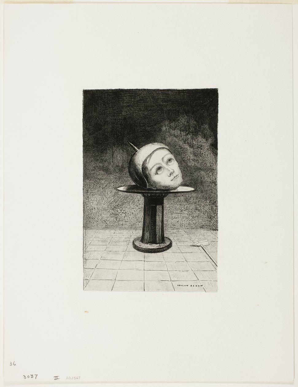 Auf dem Teller, Platte zehn aus In Dreams von Odilon Redon