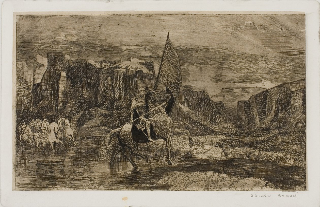 Fahnenträger von Odilon Redon