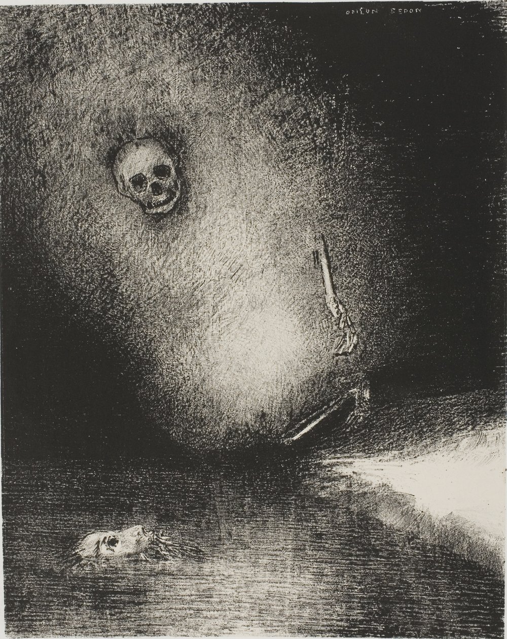 Der Traum endete im Tod, aus The Juror von Odilon Redon