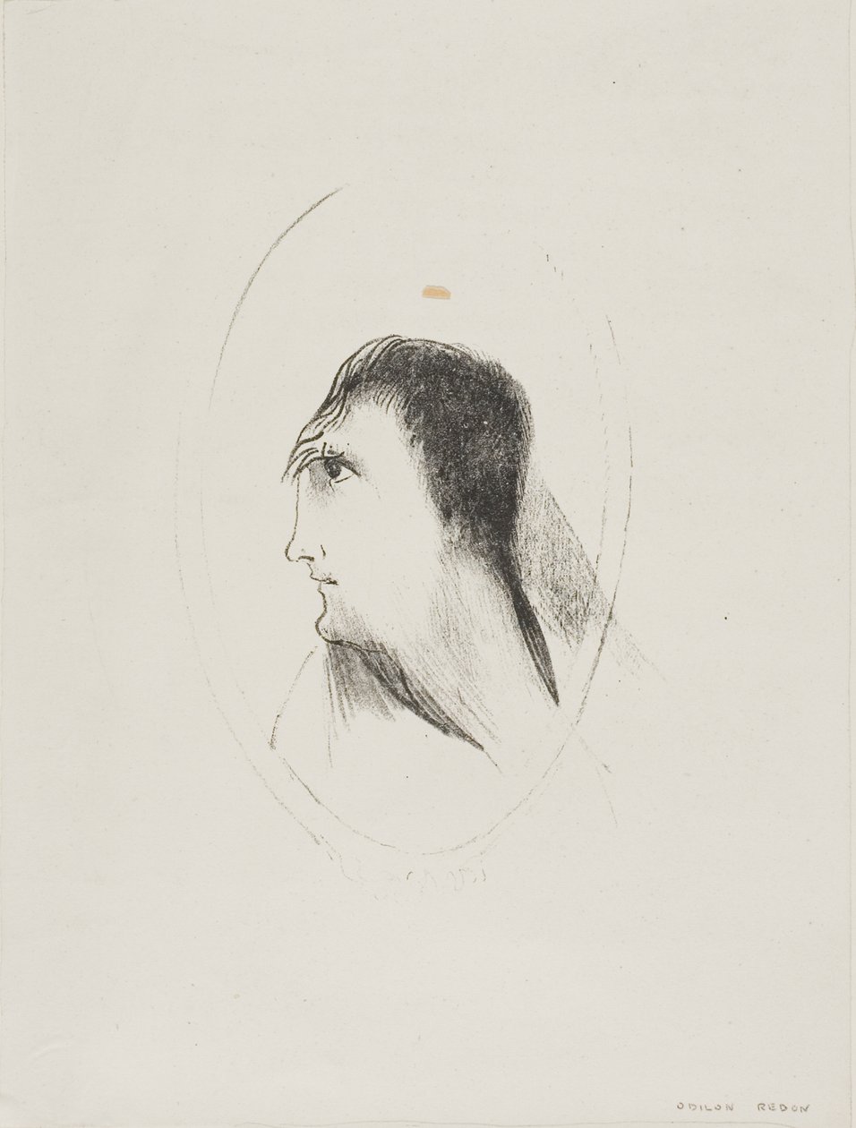 Die Breite und Flachheit des Stirnknochens, Platte 6 von 6 von Odilon Redon