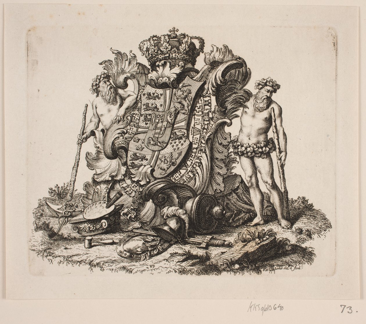 Das dänische Königswappen von Odvardt Helmoldt de Lode