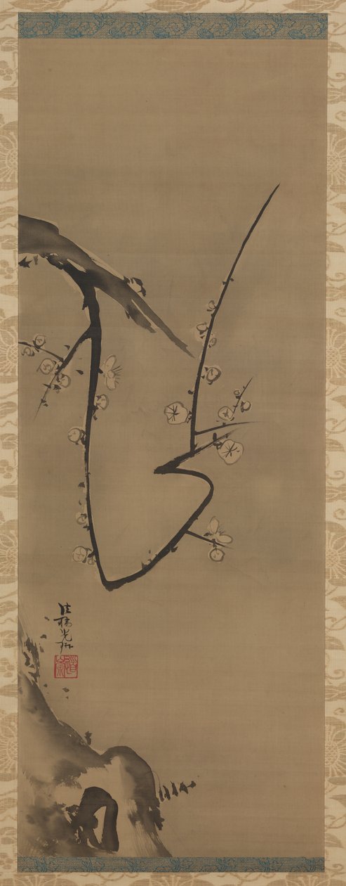 Prunus, Hängerolle, ca. 1700 von Ogata Korin