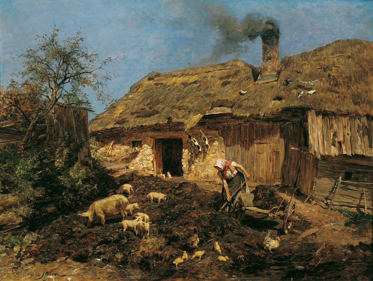 Arbeit am Bauernhof von Olga Wisinger Florian