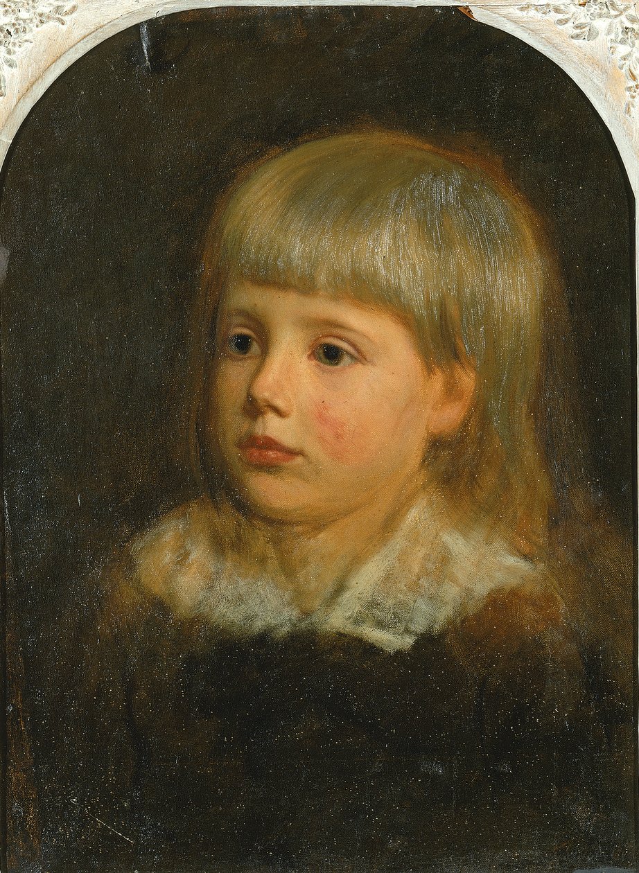 Charles Downing Lay, Porträt des Sohnes des Künstlers, ca. 1881-1883 von Oliver Ingraham Lay