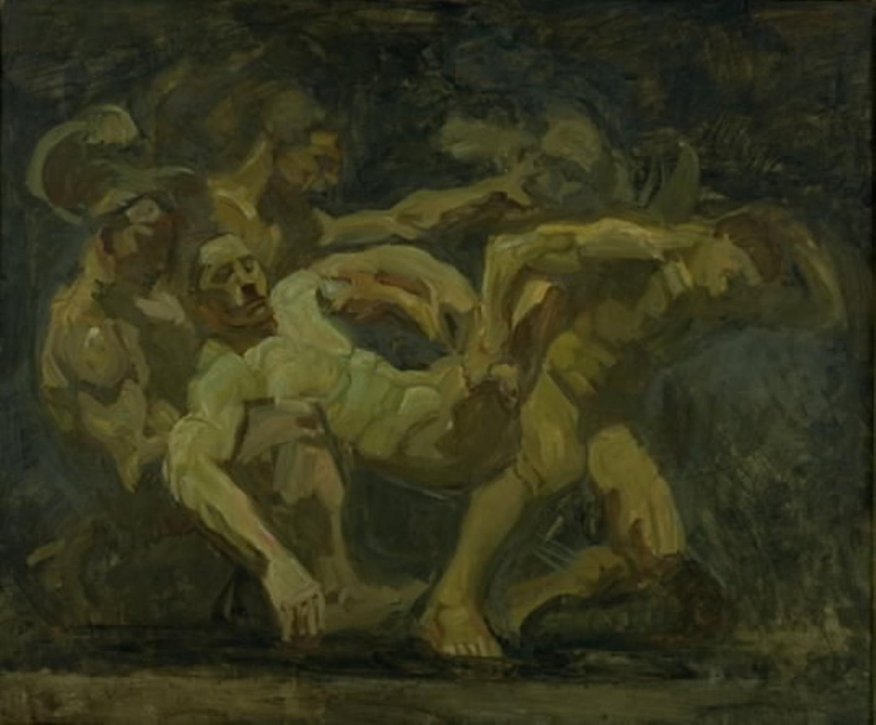 Der Kampf um den Leichnam des Patroklos von Oluf Hartmann