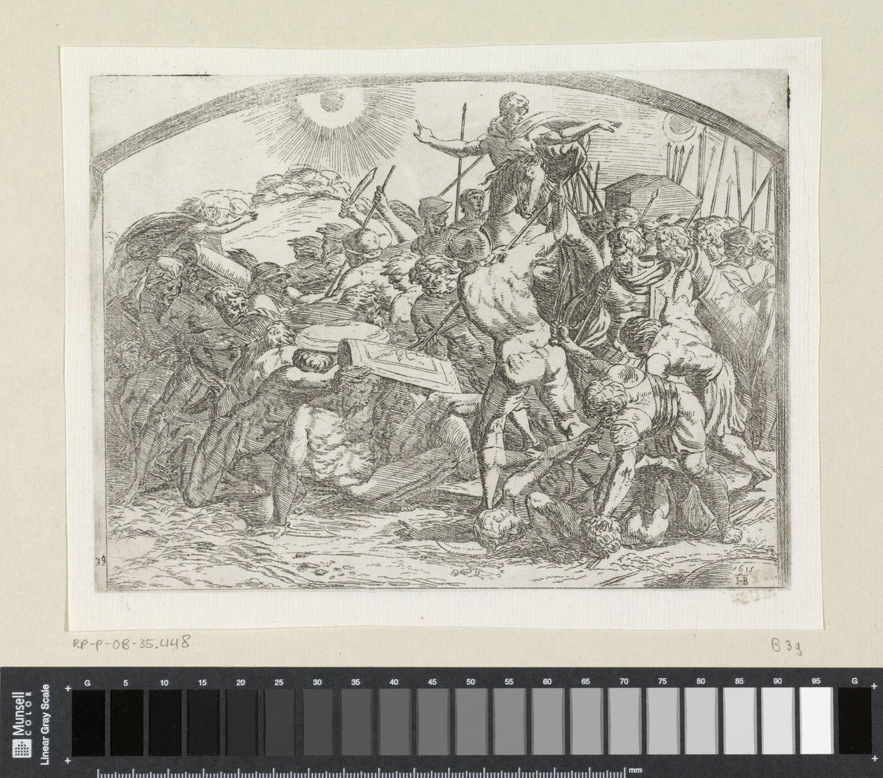 Josua befiehlt der Sonne und dem Mond stillzustehen von Orazio Borgianni