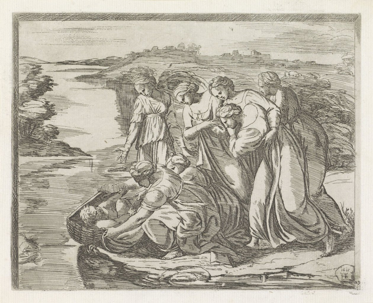 Moses wird gefunden von Orazio Borgianni