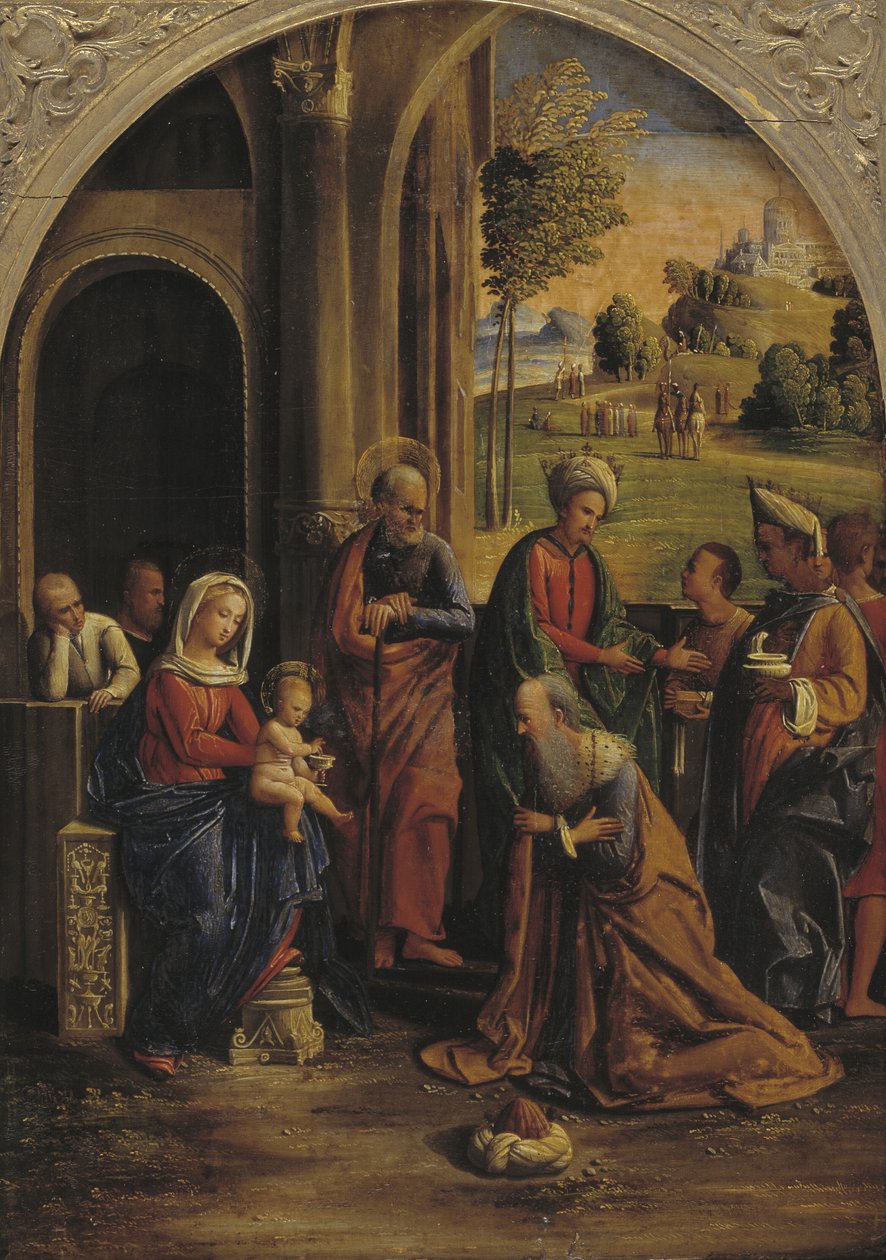 Die Anbetung der Könige von Ortolano