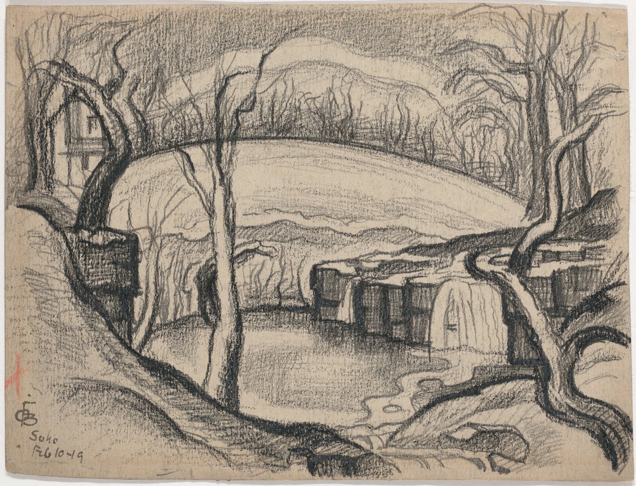 Soho von Oscar F. Bluemner