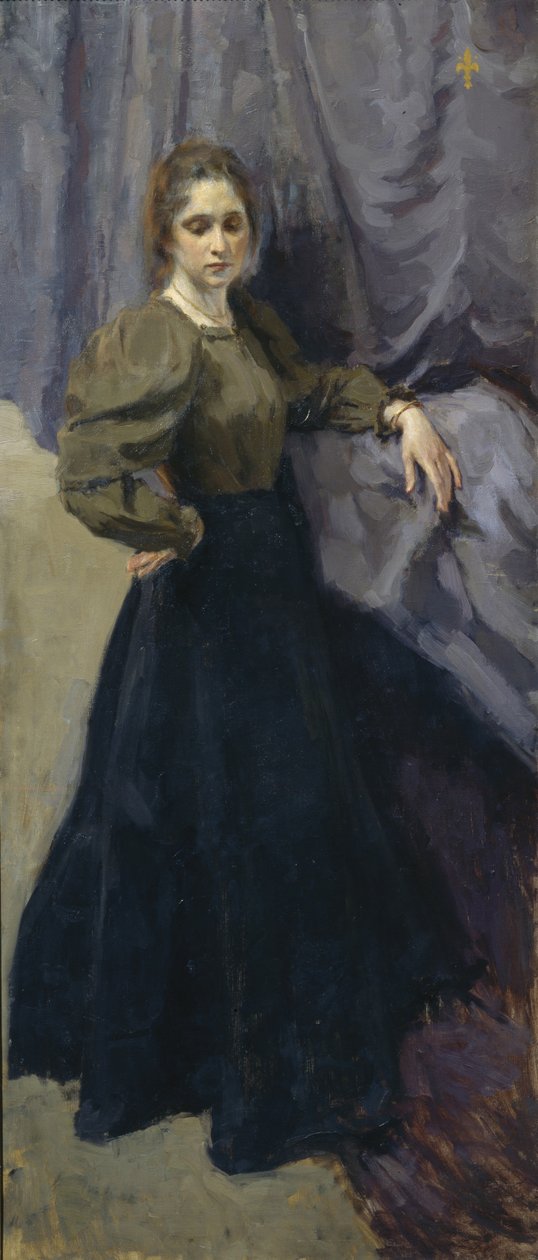 Porträt der Malerin Yelizaveta Martynova 1868-1905, 1896 von Osip Emmanuilovich Braz