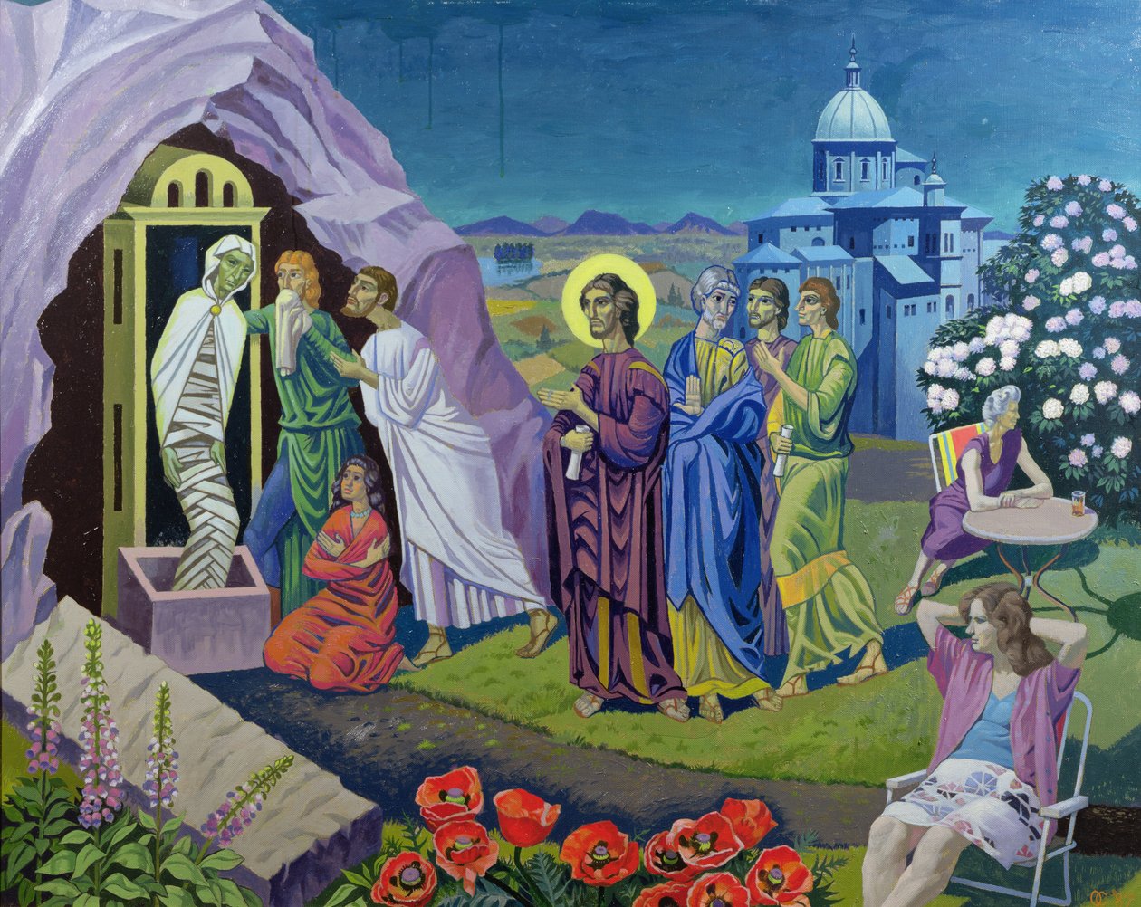 Die Auferweckung des Lazarus, 1987 von Osmund Caine