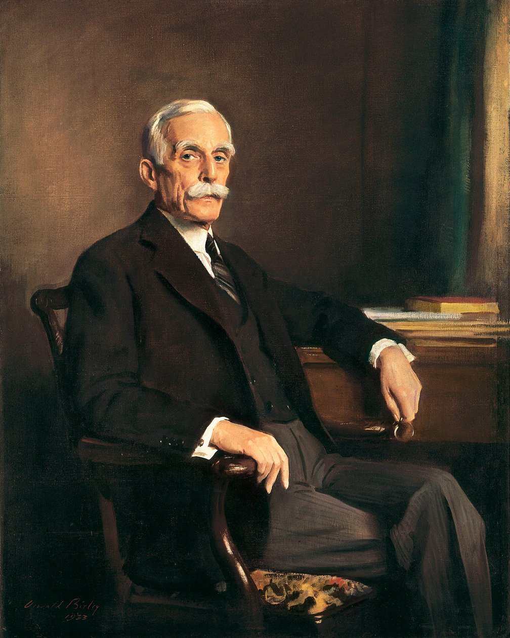 Porträt von W. Andrew. W. Andrew ist der Gründer der National Gallery of Art in Washington. Gemälde von Sir Oswald Hornby Joseph Birley (1880-1952). 1933. Washington. National Gallery of Art, Washington. von Oswald Hornby Joseph Birley