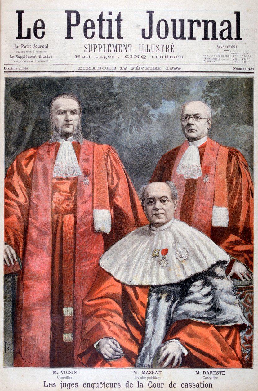 Die Richter des Obersten Berufungsgerichts, Frankreich, 1899 von Oswaldo Tofani
