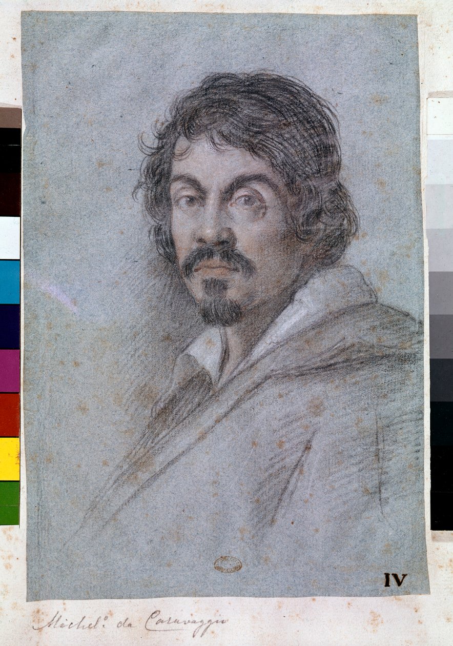 Porträt von Michelangelo Merisi da Caravaggio von Ottavio Mario Leoni