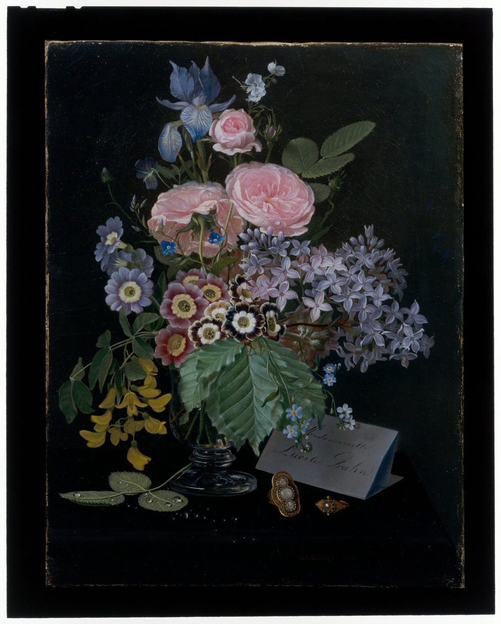 Stillleben mit Blumen in einer Glasvase von Otto Didrik Ottesen