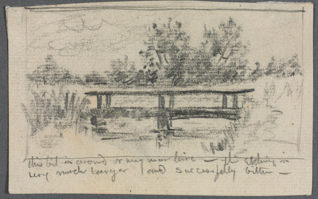 Die Brücke, Schleissheim von Otto H. Bacher